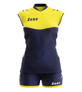 Волейбольна форма жіноча Zeus SARA Темно-синій/Жовтий